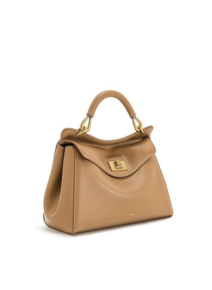 جي دبليو بي JW PEI حقيبة يد نسائية لوسيا كلاسيكية أعلى - براون - Image 2